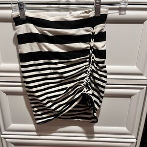 Striped Black and White Women's Skirt Free People